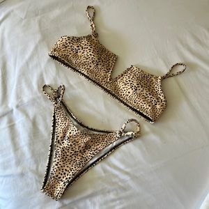 Cheetah print Bathing Suit Set